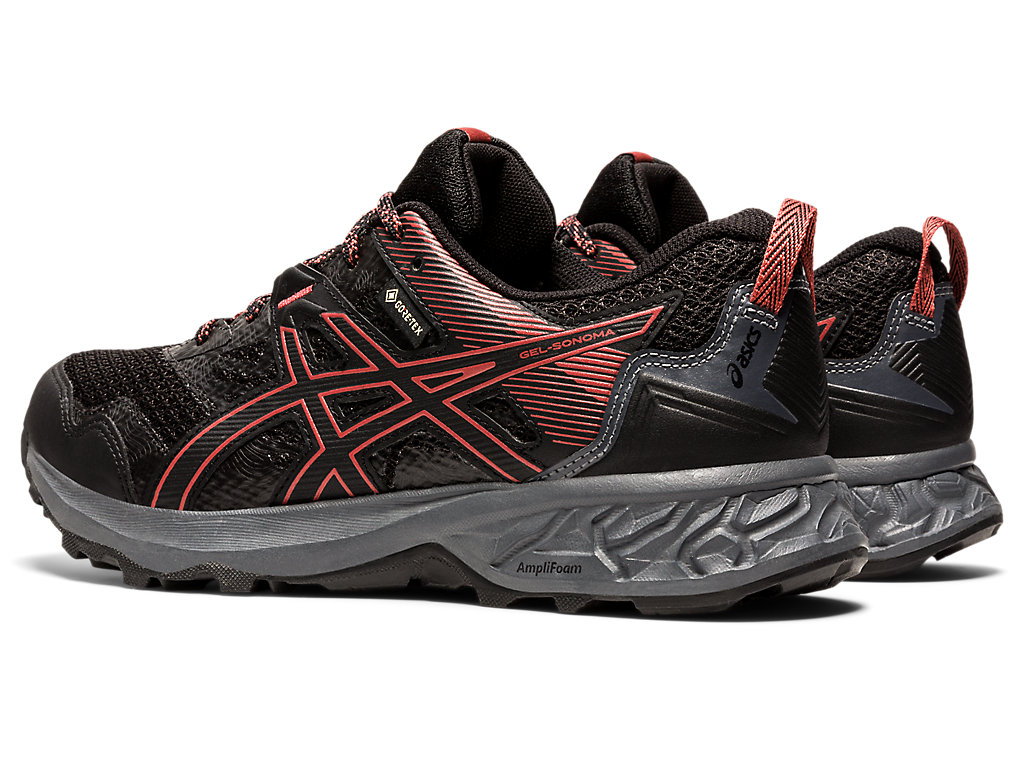 Asics Gel-Sonoma 5 G-Tx Trailove Bezecke Tenisky Damske Čierne Ruzove | 7521-ANRXZ