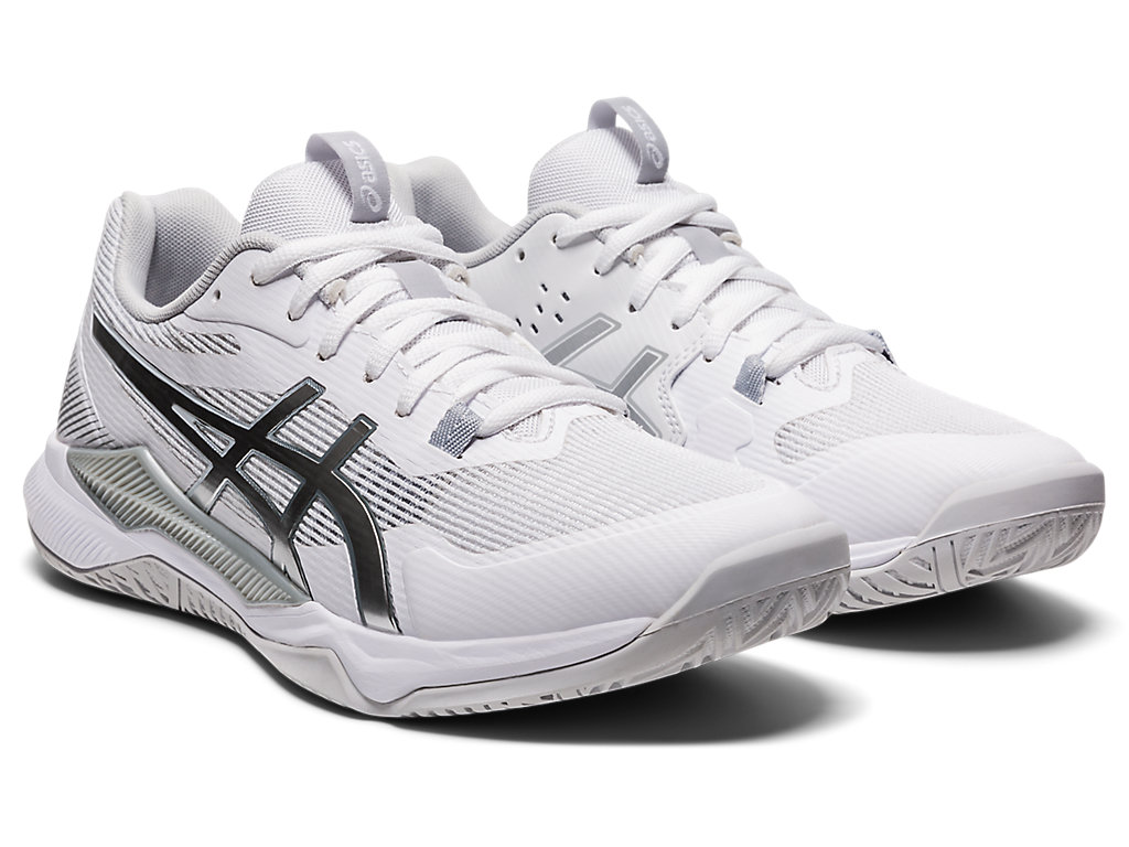 Asics Gel-Tactic Tenisky Na Volejbal Damske Biele Strieborne | 2906-BDGVQ