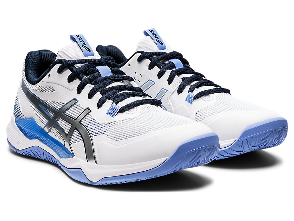 Asics Gel-Tactic Tenisky Na Volejbal Damske Biele Modre | 6958-TUDHV