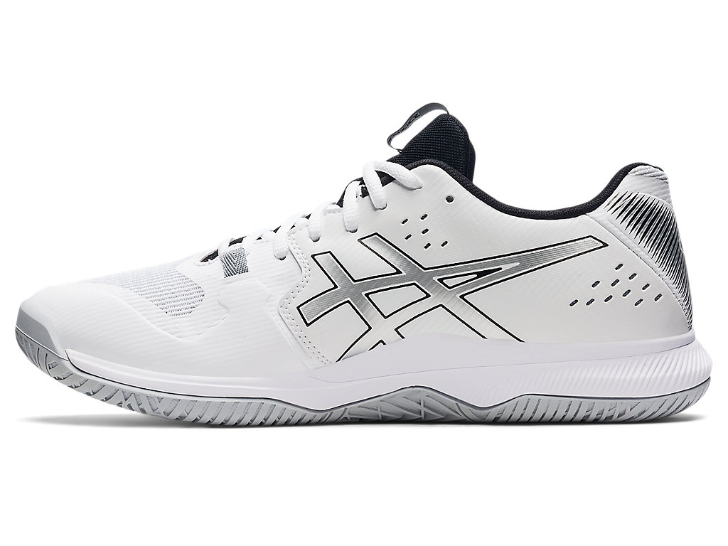 Asics Gel-Tactic Tenisky Na Volejbal Panske Biele Strieborne | 9381-RIVUZ