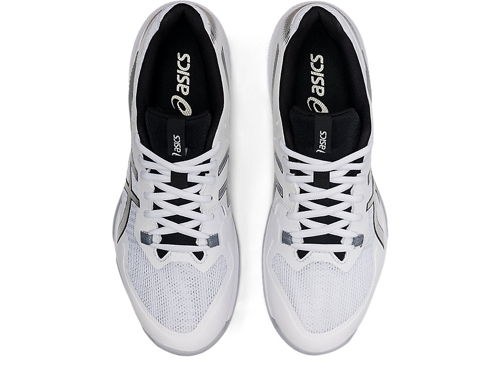 Asics Gel-Tactic Tenisky Na Volejbal Panske Biele Strieborne | 9381-RIVUZ