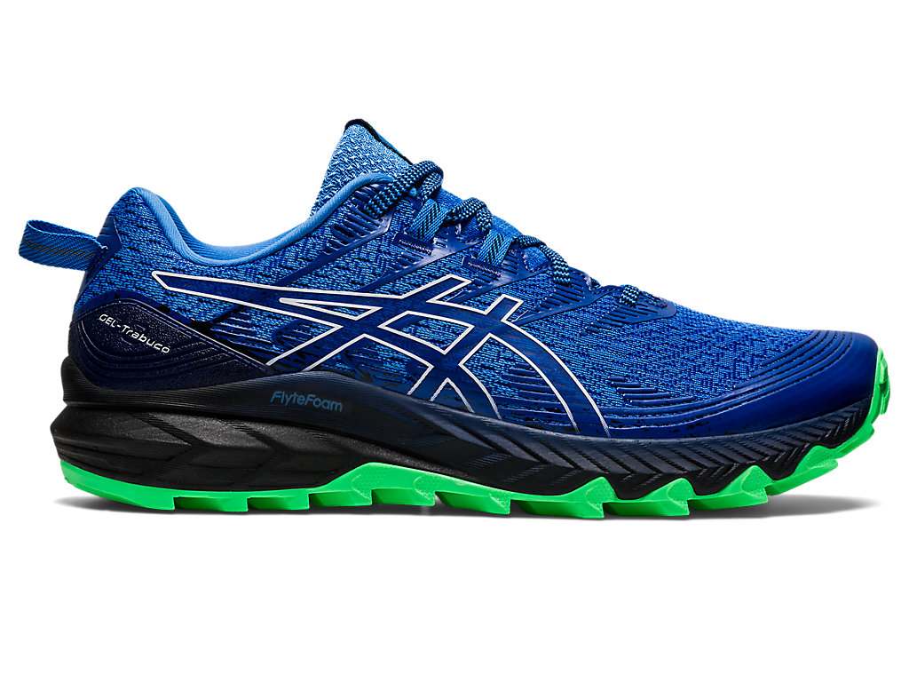 Asics Gel-Trabuco 10 Trailove Bezecke Tenisky Panske Modre Biele | 2457-BCGOT