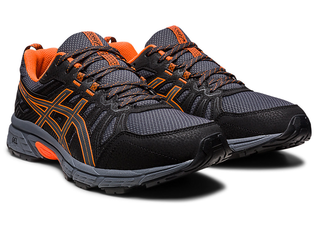 Asics Gel-Venture 7 (4E) Trailove Bezecke Tenisky Panske Tmavo Siva Oranžové | 0586-RYULO