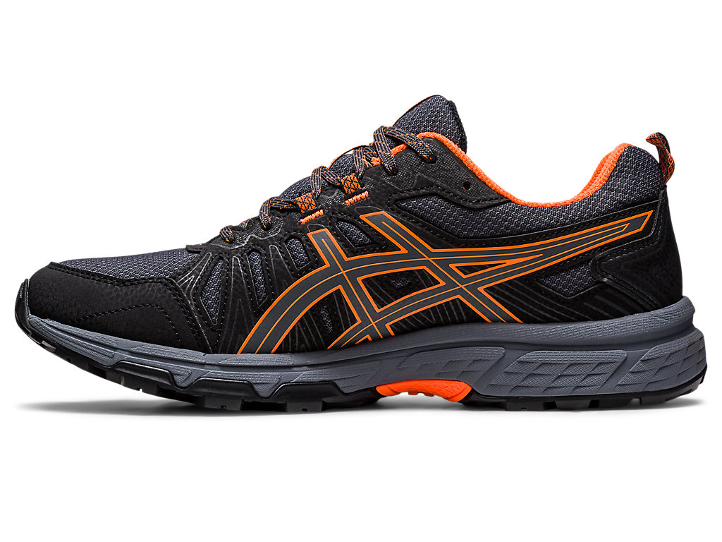 Asics Gel-Venture 7 (4E) Trailove Bezecke Tenisky Panske Tmavo Siva Oranžové | 0586-RYULO