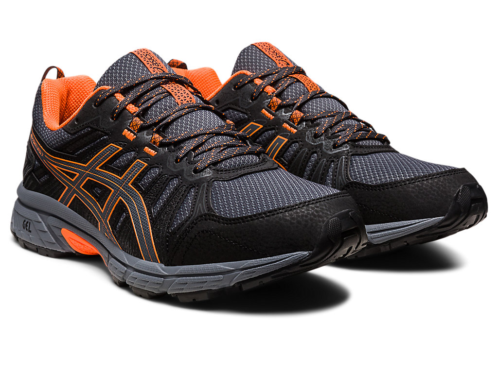 Asics Gel-Venture 7 Trailove Bezecke Tenisky Panske Tmavo Siva Oranžové | 3129-PAIBN