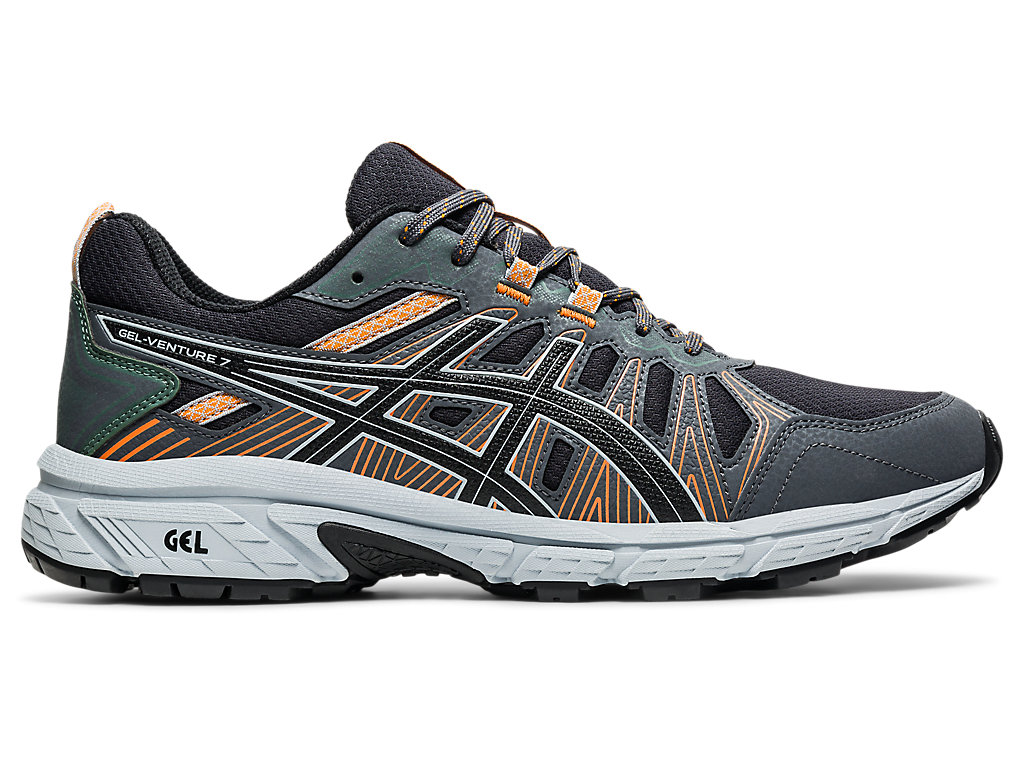 Asics Gel-Venture 7 Trailove Bezecke Tenisky Panske Tmavo Siva Čierne | 6510-NRKTL