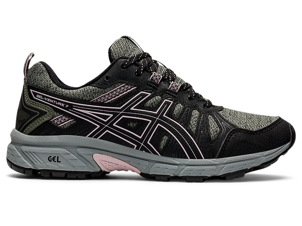 Asics Gel-Venture 7 Trailove Bezecke Tenisky Damske Zelene Ruzove | 7306-SKCTY