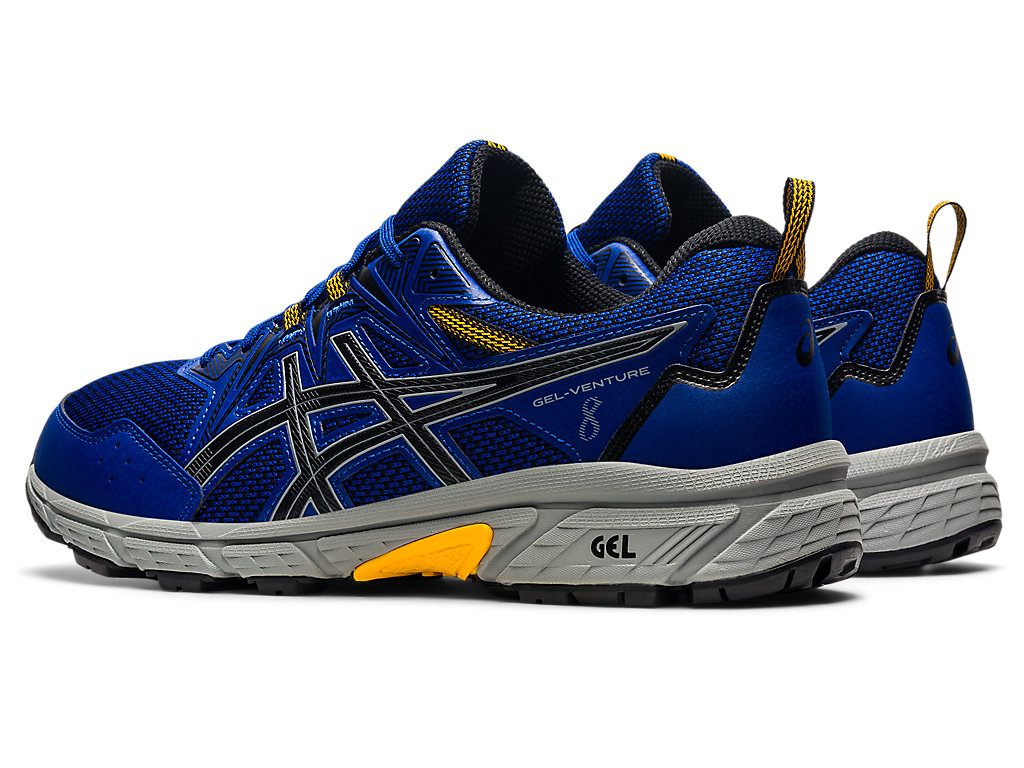 Asics Gel-Venture 8 (4E) Trailove Bezecke Tenisky Panske Modre Čierne | 2614-CZPOM