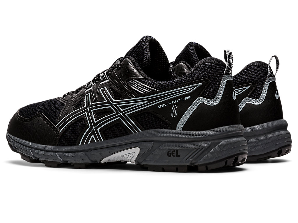 Asics Gel-Venture 8 (D) Trailove Bezecke Tenisky Panske Čierne Siva | 6490-KJQCT