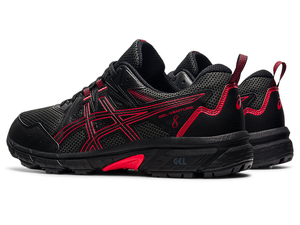 Asics Gel-Venture 8 Trailove Bezecke Tenisky Panske Čierne Červené | 3679-MIZOG