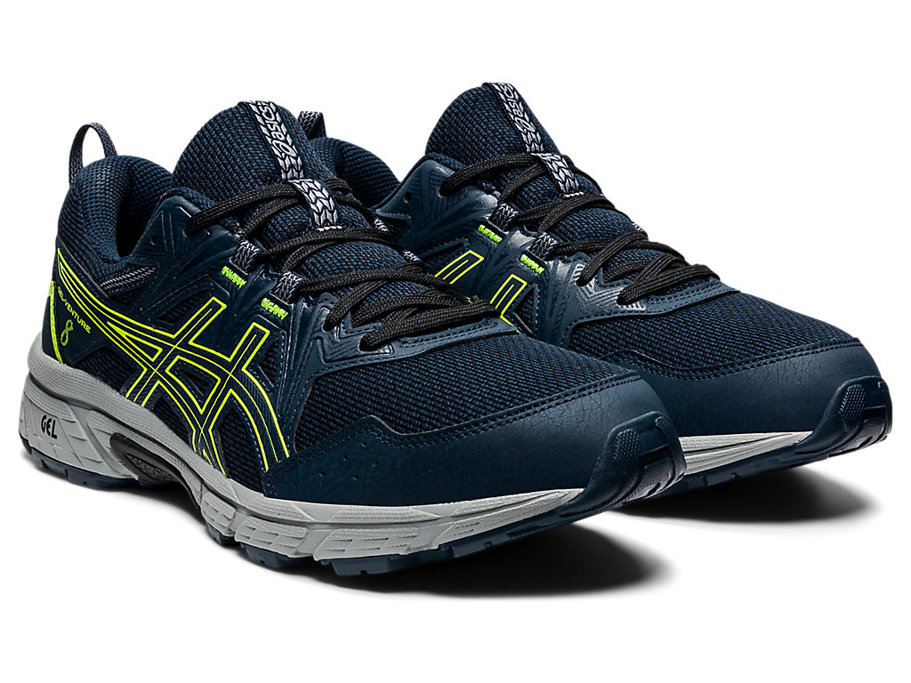 Asics Gel-Venture 8 Trailove Bezecke Tenisky Panske Modre Zelene | 6471-QRFJM