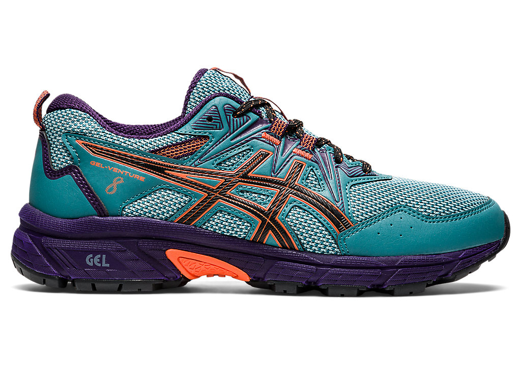 Asics Gel-Venture 8 Trailove Bezecke Tenisky Damske Tmavo Zelene Oranžové | 6714-MIUDJ