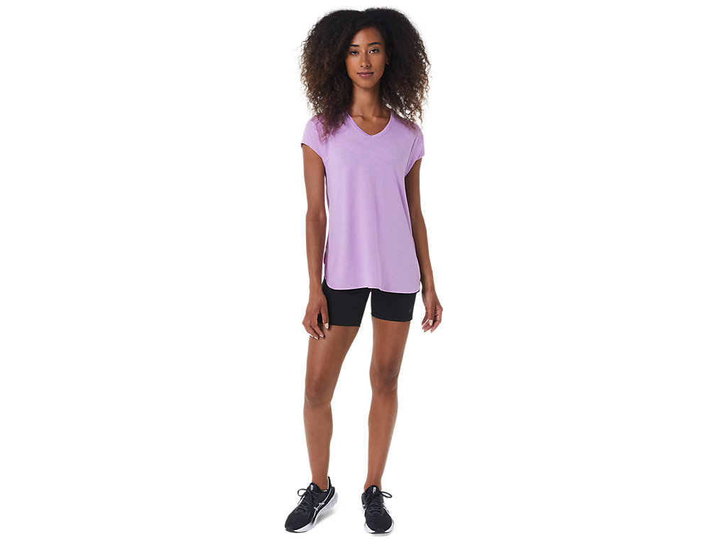 Asics Heather Vneck Tricko Damske Lavendel | 0973-QNGFZ