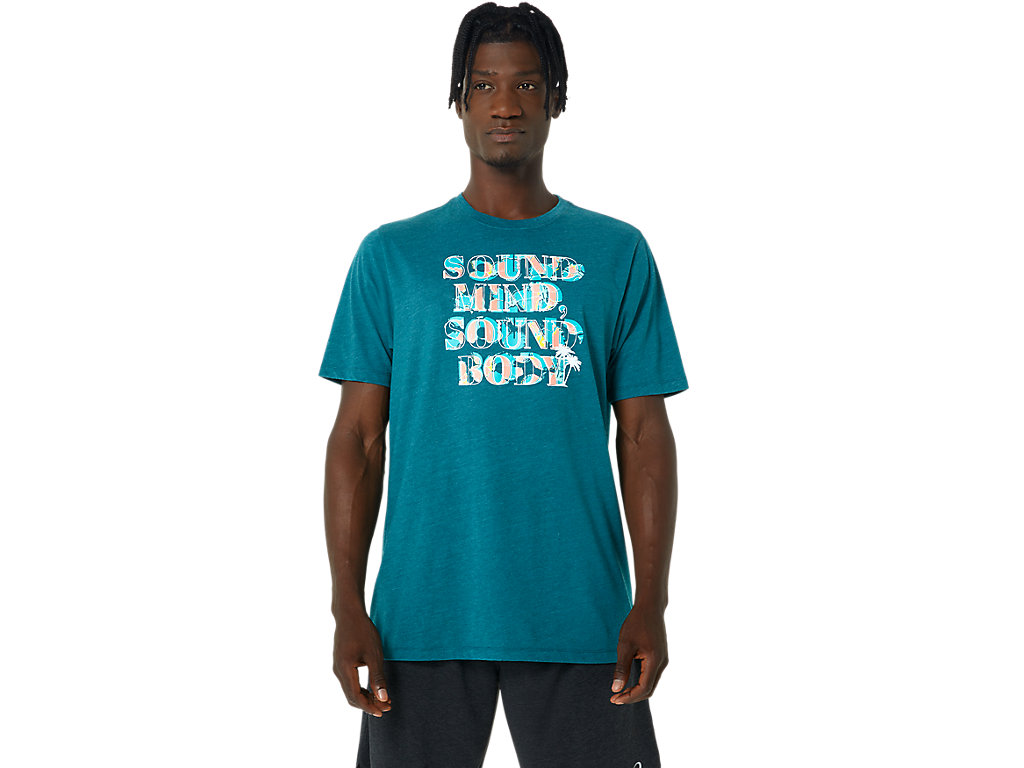 Asics Hibiscus Slogan Tee Tricko Damske Tmavo Zelene | 8127-BDTEP