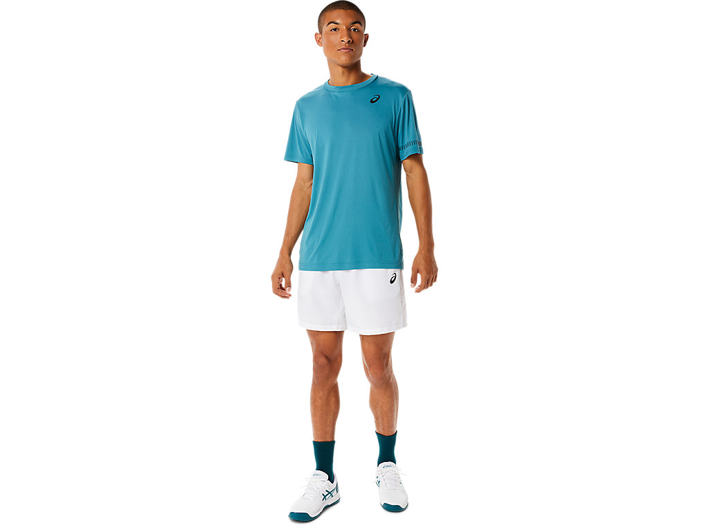 Asics Kratke Sleeve Tee Tricko Panske Tmavo Zelene | 1875-BUERF