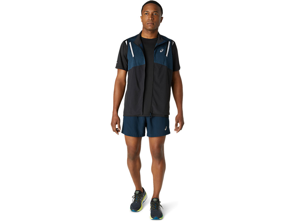 Asics Lite-Show Vest Bundy Panske Modre Čierne | 4381-DKLBY