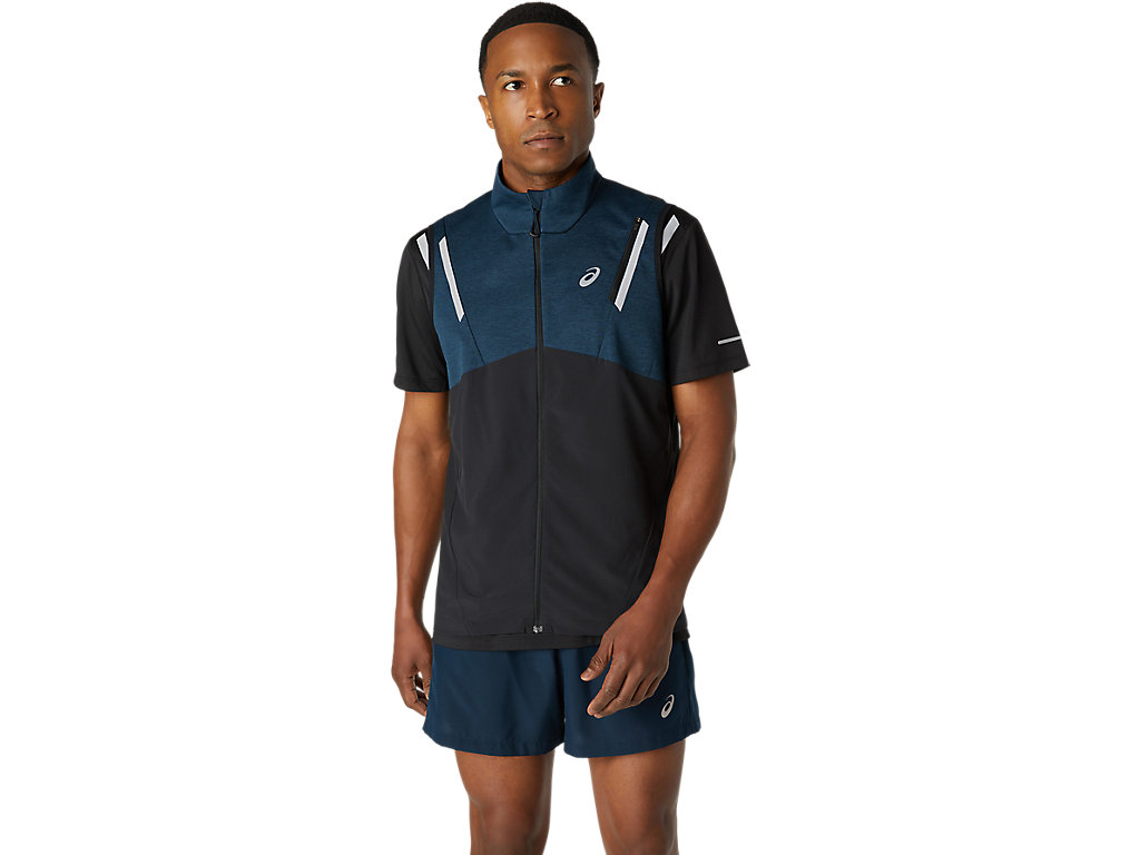 Asics Lite-Show Vest Bundy Panske Modre Čierne | 4381-DKLBY