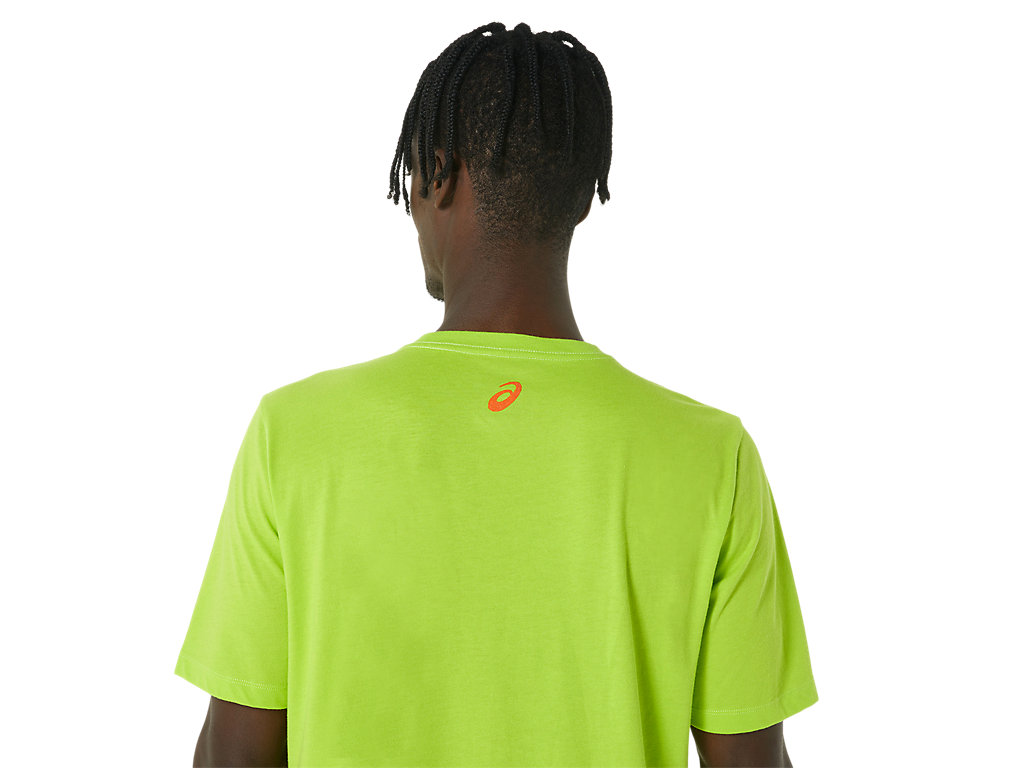 Asics Long Abstract Logo Tee Tricko Panske Svetlo Zelene | 6270-SVDMT