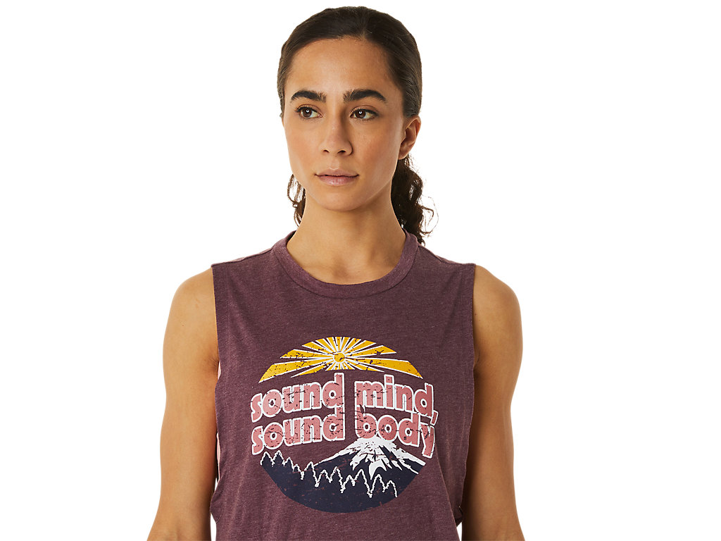 Asics Mountain Muscle Tank Tricko Damske Bordove | 1508-ZXWKD