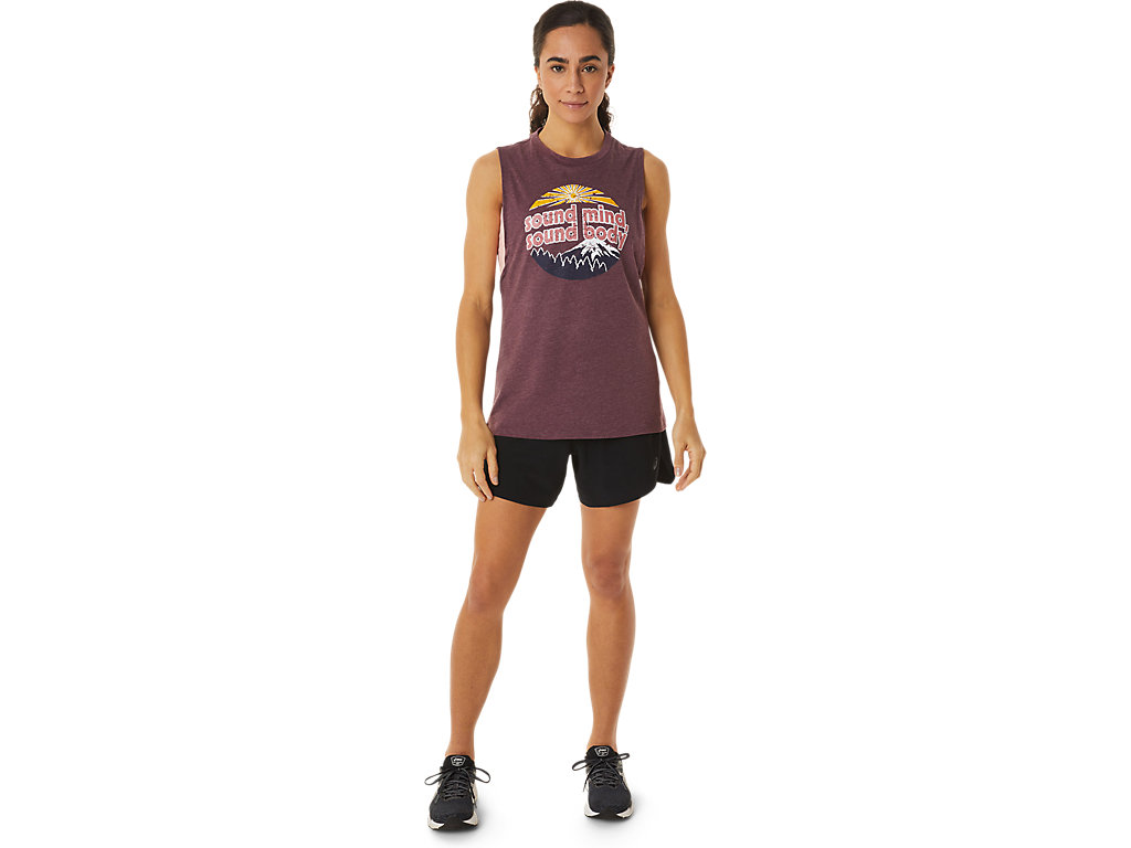 Asics Mountain Muscle Tank Tricko Damske Bordove | 1508-ZXWKD