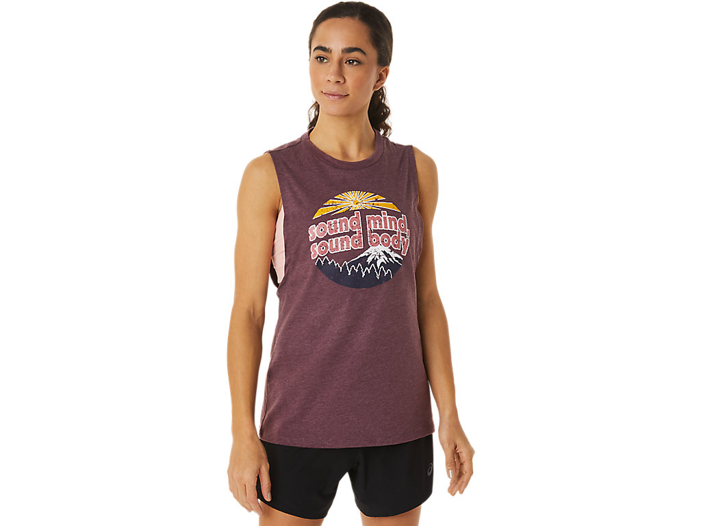 Asics Mountain Muscle Tank Tricko Damske Bordove | 1508-ZXWKD