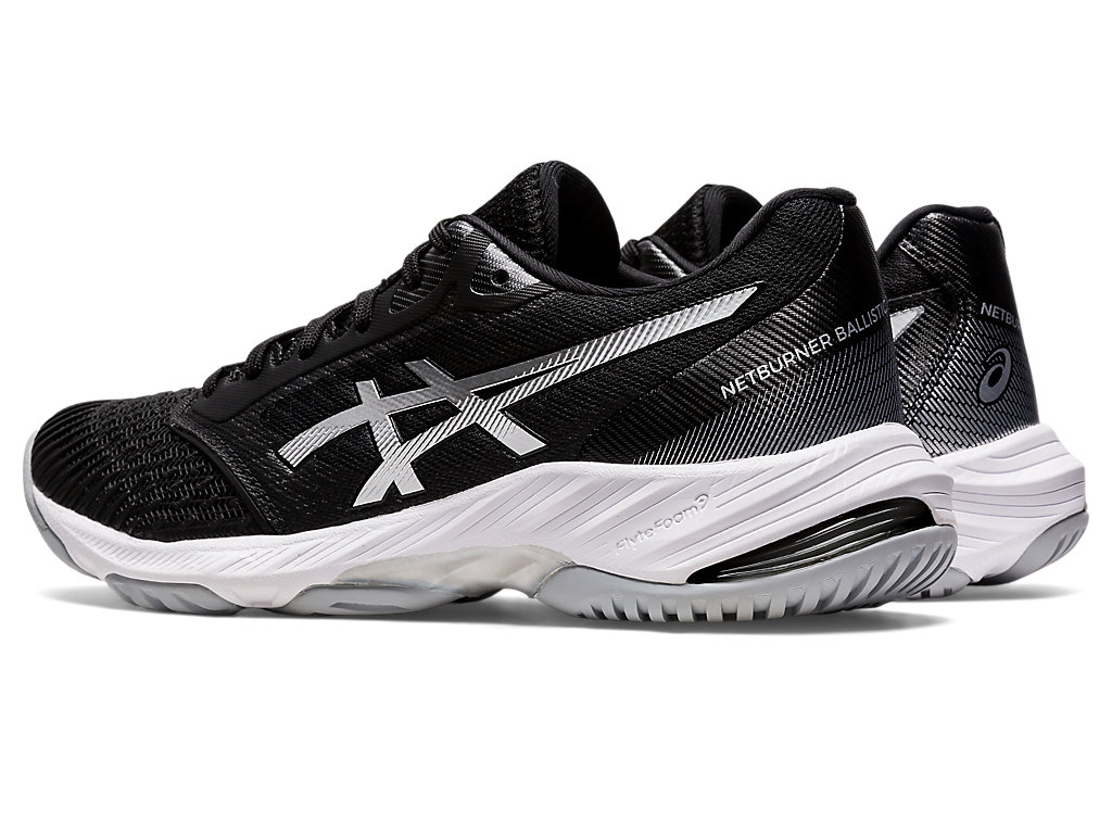 Asics Netburner Ballistic Ff 3 Tenisky Na Volejbal Damske Čierne Strieborne | 9043-KGUSC