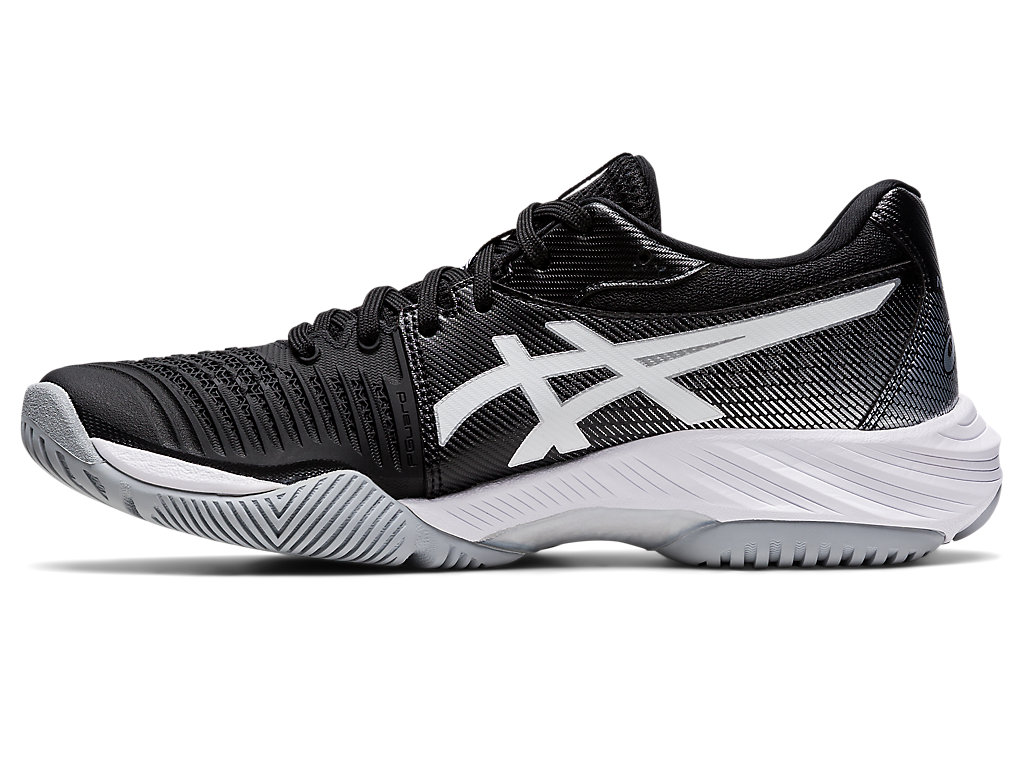 Asics Netburner Ballistic Ff 3 Tenisky Na Volejbal Damske Čierne Strieborne | 9043-KGUSC