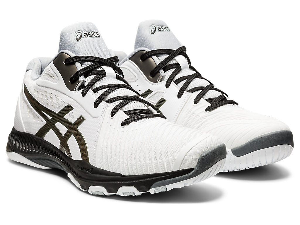 Asics Netburner Ballistic Ff Mt 2 Halove Tenisky Panske Biele Siva | 0839-TXRWH