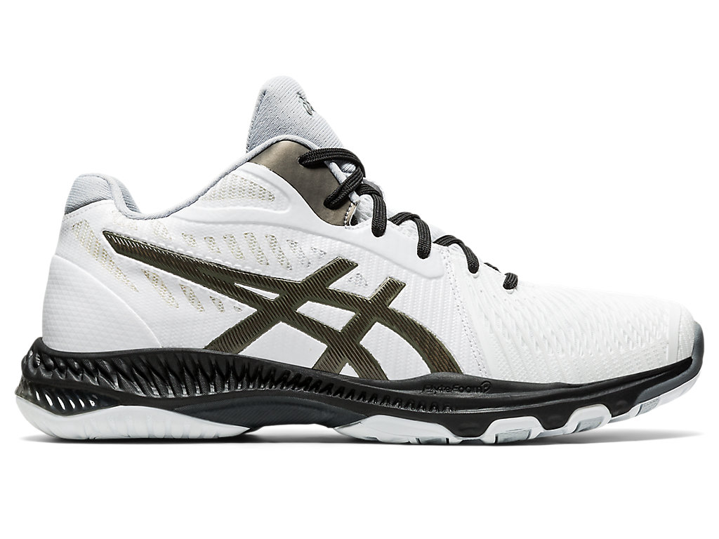 Asics Netburner Ballistic Ff Mt 2 Halove Tenisky Panske Biele Siva | 0839-TXRWH