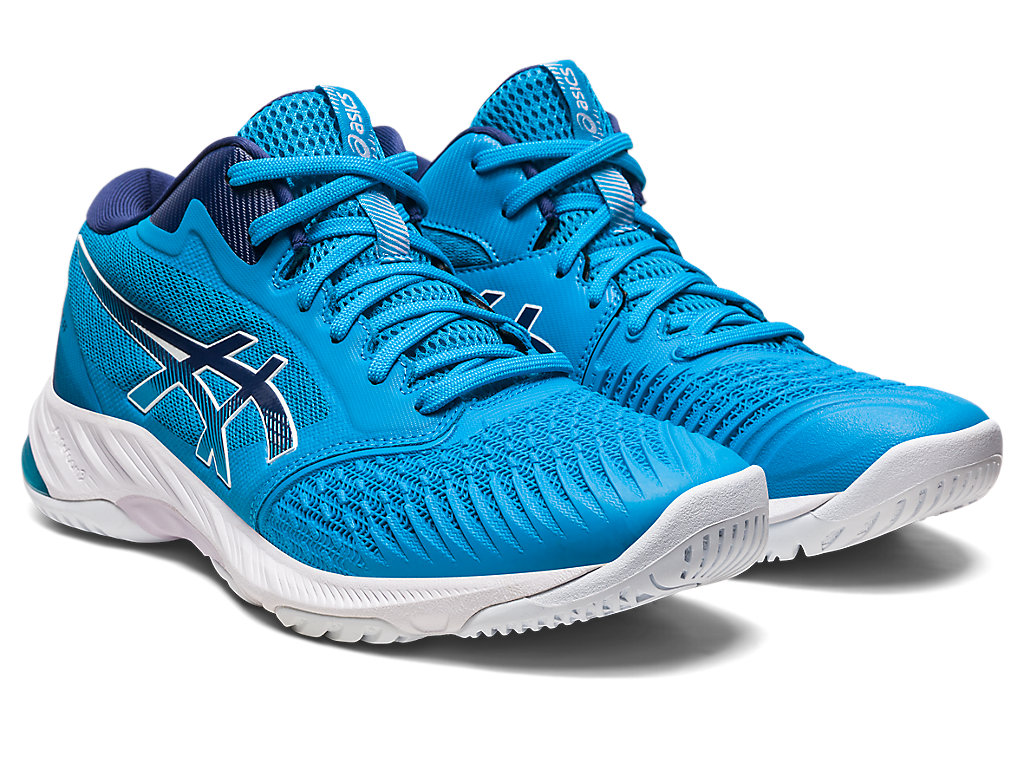 Asics Netburner Ballistic Ff Mt 3 Tenisky Na Volejbal Panske Modre Indigo Modre | 1590-VZPHG