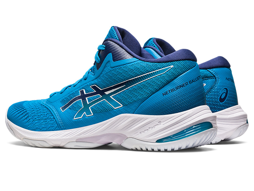 Asics Netburner Ballistic Ff Mt 3 Tenisky Na Volejbal Panske Modre Indigo Modre | 1590-VZPHG