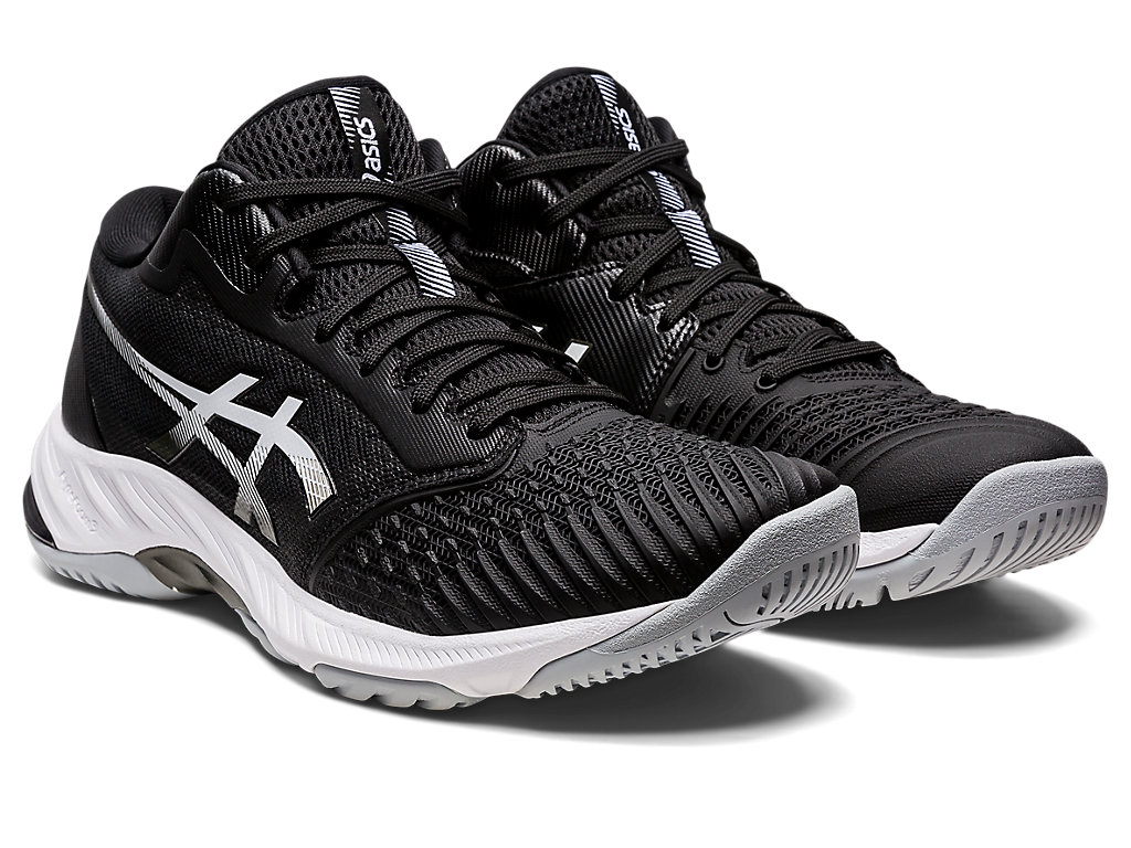 Asics Netburner Ballistic Ff Mt 3 Tenisky Na Volejbal Panske Čierne Biele | 3076-ORQSA