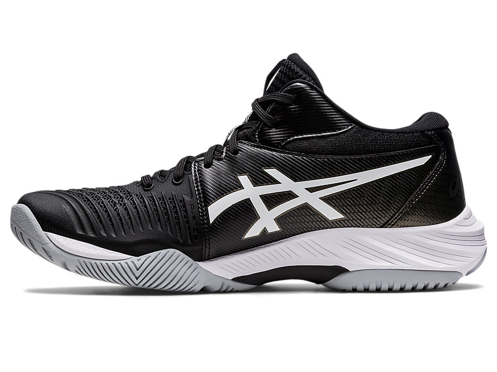 Asics Netburner Ballistic Ff Mt 3 Tenisky Na Volejbal Panske Čierne Biele | 3076-ORQSA