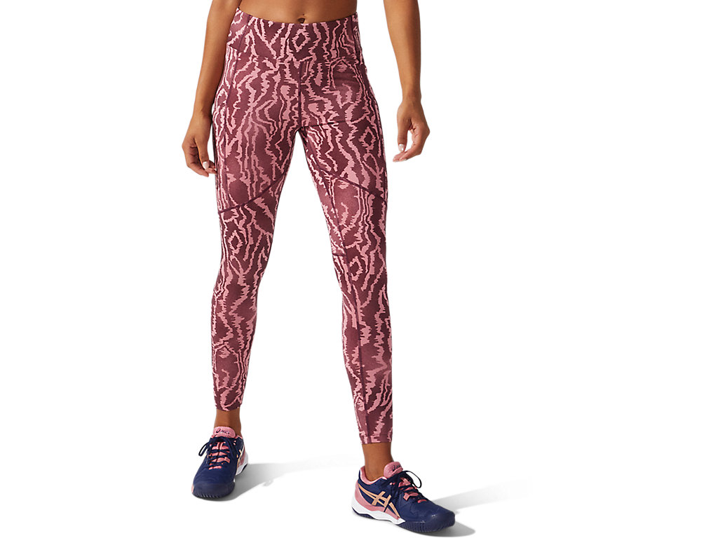 Asics New Strong 92 Printed Leginy Damske Fuchsie | 5162-BLSGZ