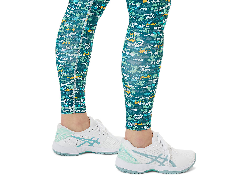 Asics New Strong 92 Printed Leginy Damske Zelene | 9612-WKBRC