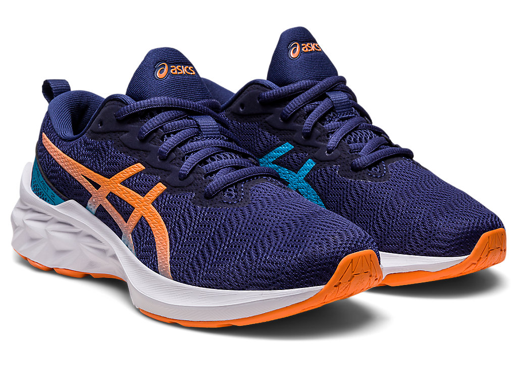 Asics Novablast 2 Grade School Running Shoes Detske Indigo Modre Oranžové Koralove | 1287-BXQLE