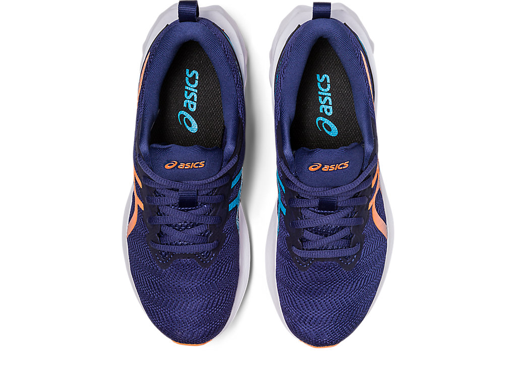 Asics Novablast 2 Grade School Running Shoes Detske Indigo Modre Oranžové Koralove | 1287-BXQLE