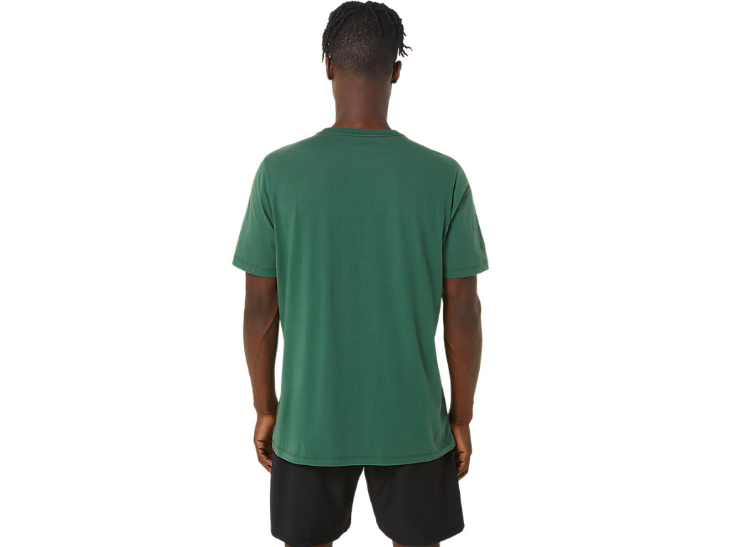 Asics Paintbrush Sleeve Tee Tricko Damske Zelene | 1305-LQBJU