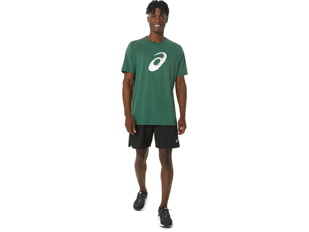 Asics Paintbrush Sleeve Tee Tricko Damske Zelene | 1305-LQBJU