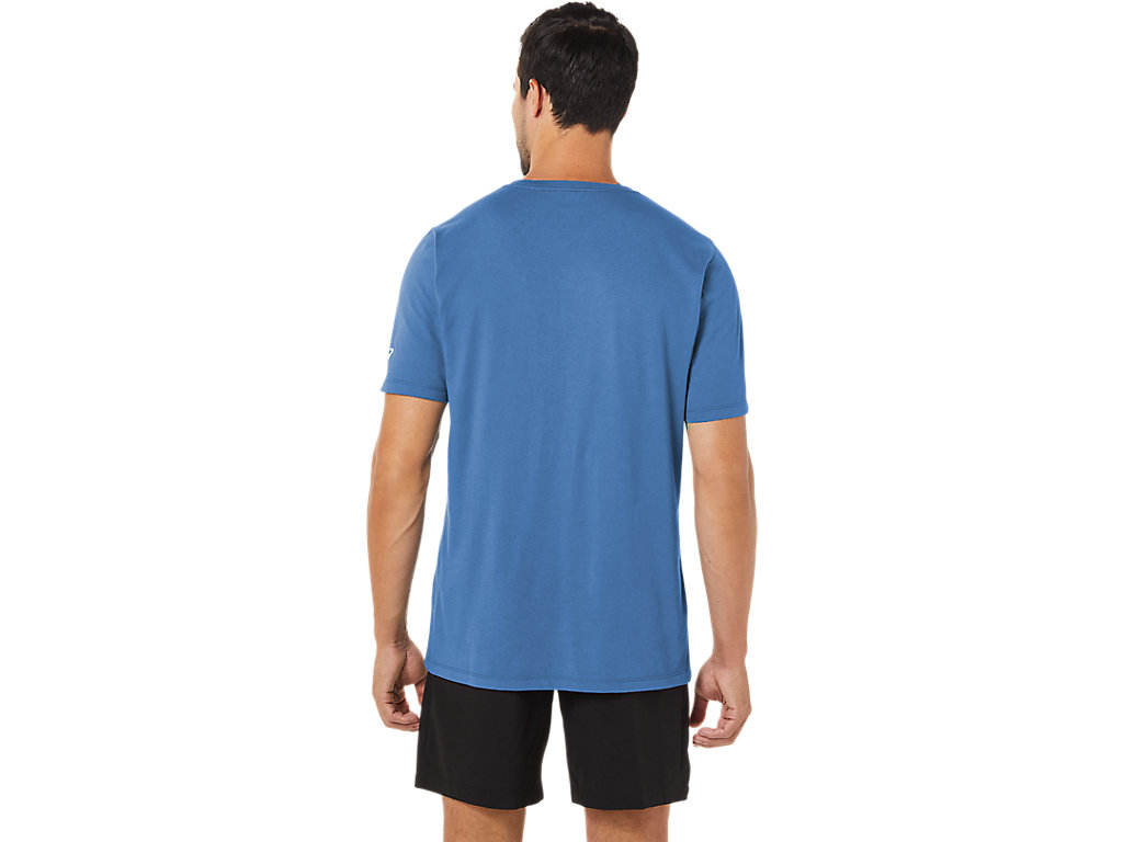 Asics Paintbrush Sleeve Tee Tricko Damske Modre | 7506-XZRQI