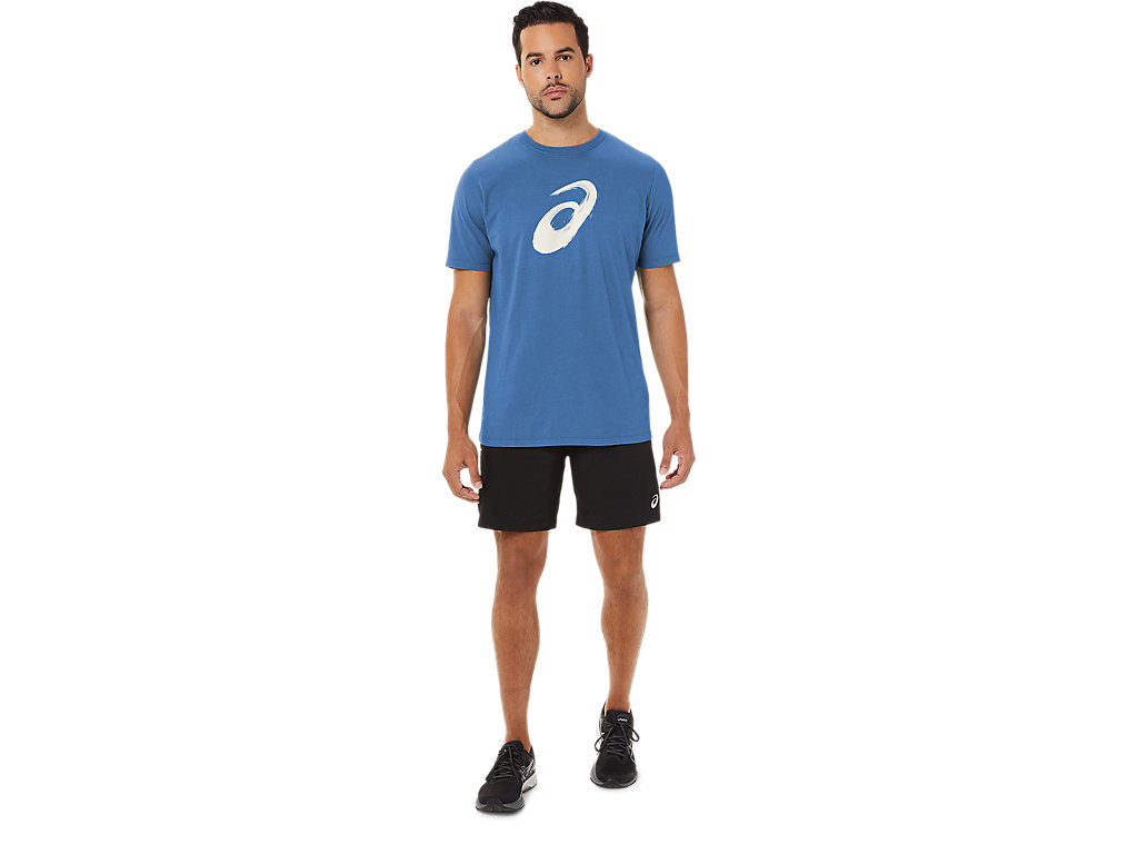 Asics Paintbrush Sleeve Tee Tricko Damske Modre | 7506-XZRQI