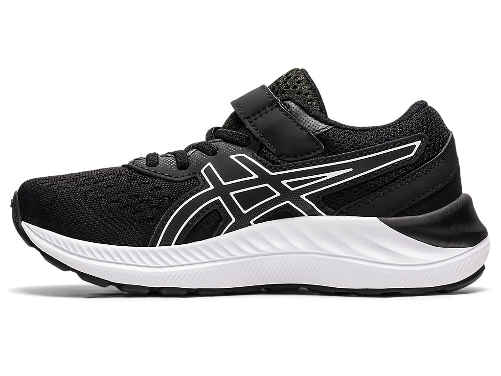 Asics Pre Excite 8 Pre-School Running Shoes Detske Čierne Biele | 8945-ZJTGH