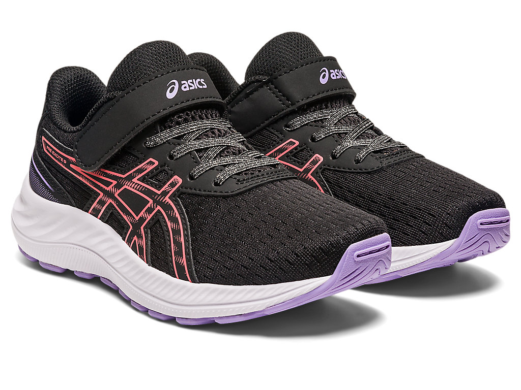 Asics Pre Excite 9 Pre-School Running Shoes Detske Čierne | 1235-VGUJQ