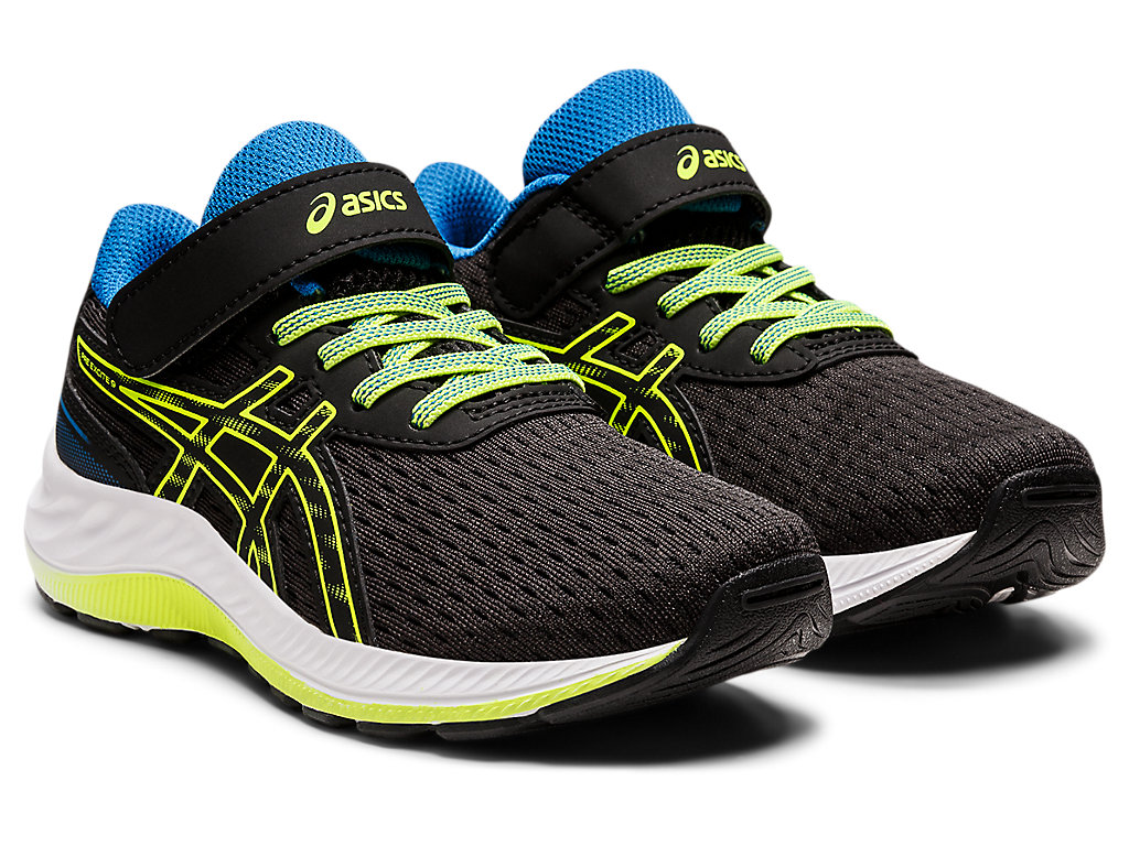 Asics Pre Excite 9 Pre-School Running Shoes Detske Čierne Zelene | 8195-LNCHP