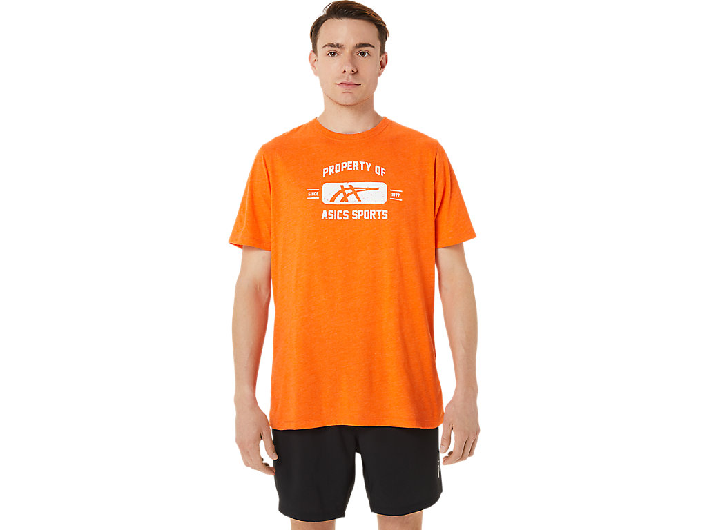 Asics Property Of Sports Tee Tricko Panske Oranžové | 0825-YBGIJ