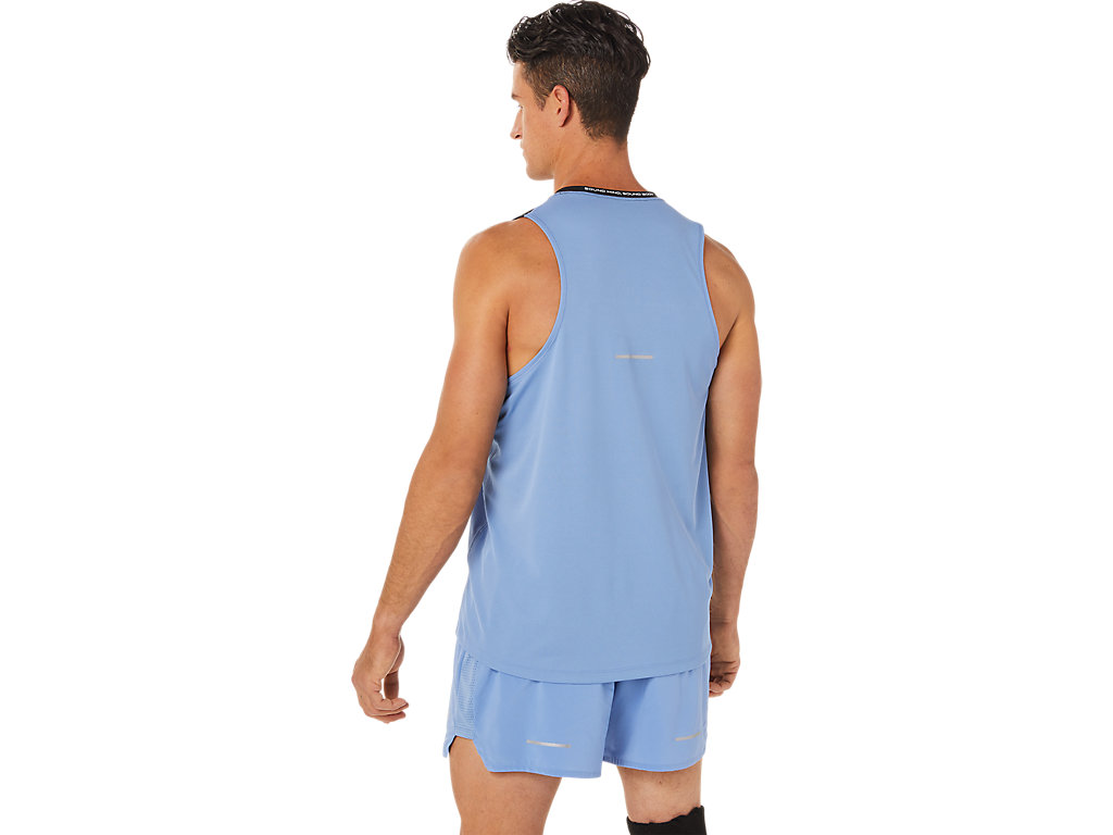 Asics Race Singlet Tricko Panske Čierne Modre | 9018-TLXAN