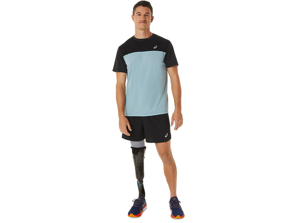 Asics Race Sleeve Tricko Panske Čierne Svetlo Siva | 6953-XNHWC