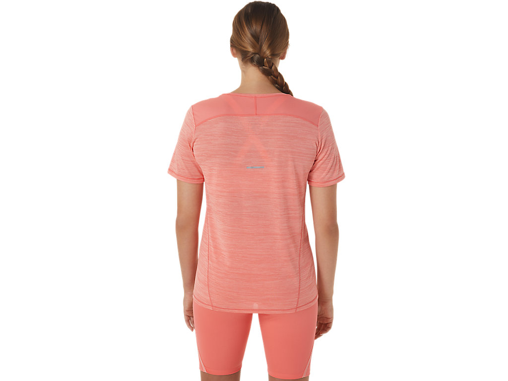 Asics Race V-Neck Sleeve Tricko Damske Ruzove | 3625-FGUEX