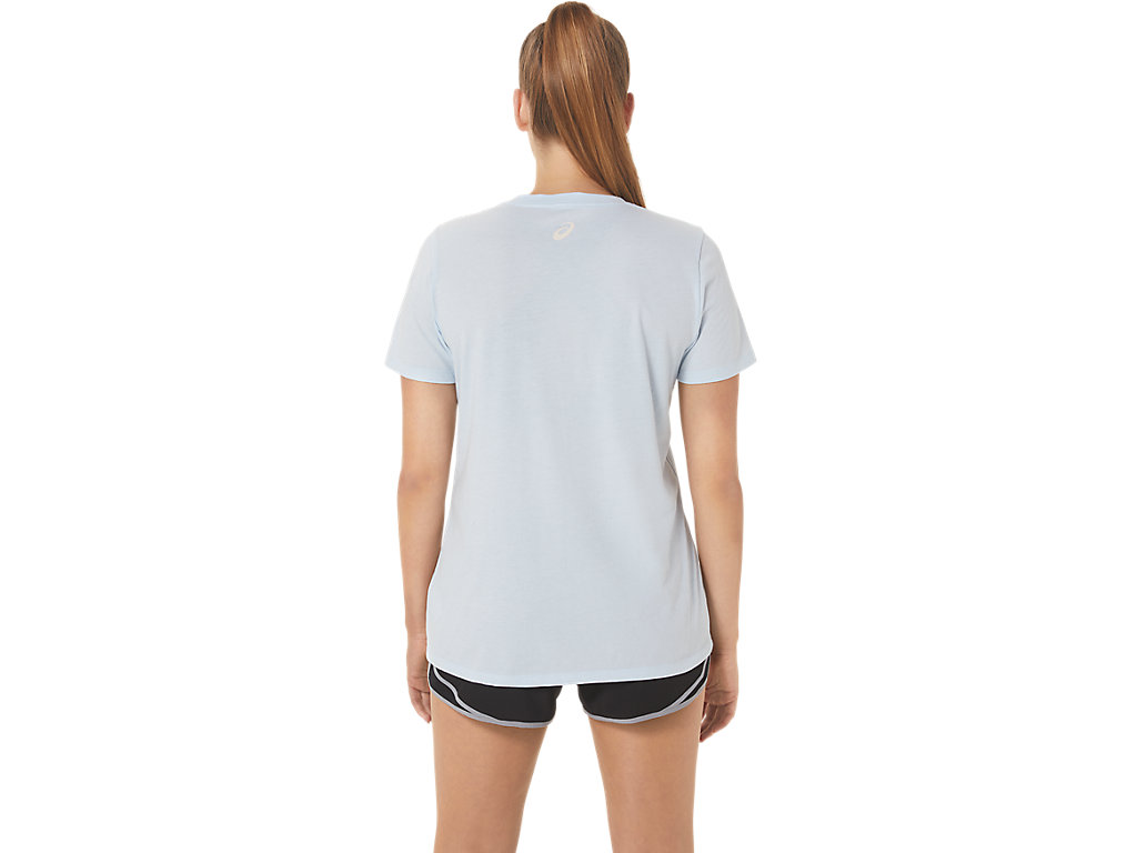 Asics Run Club V-Neck Tricko Damske Modre | 5739-PNDQH