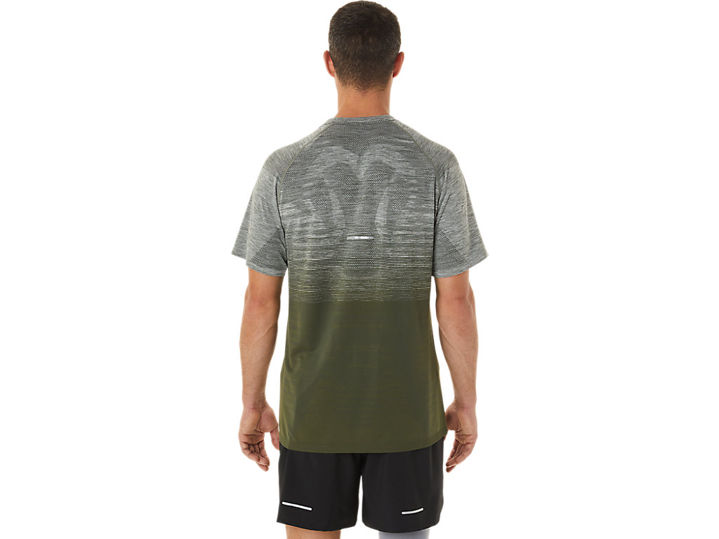 Asics Seamless Sleeve Tricko Panske Zelene Zelene | 9675-AUKXM